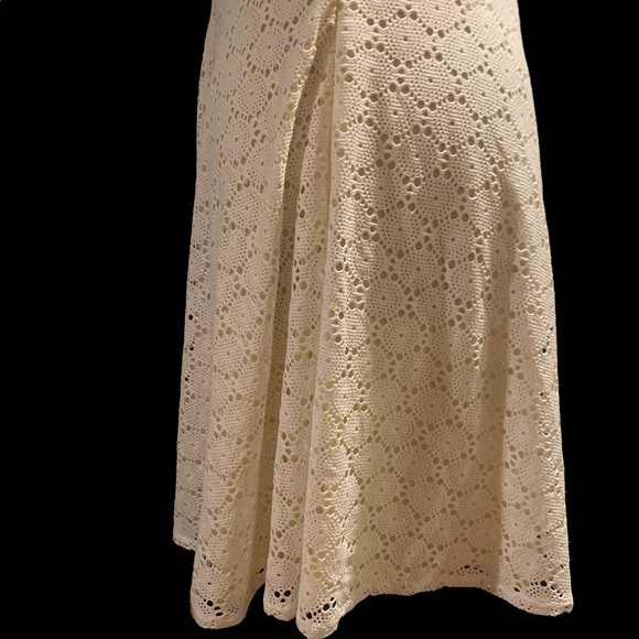 Black Label by EvanPicone White Lime Yellow Lace Dress - Picture 9 of 10